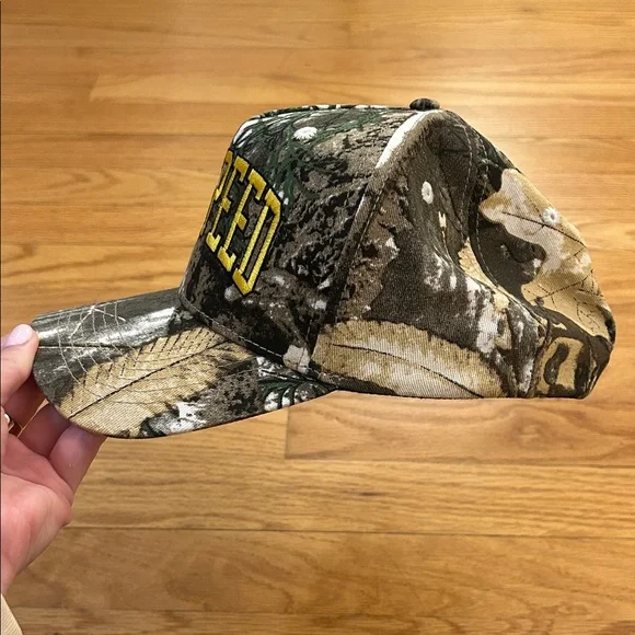 Zach Bryan Quittin Time Tour Merch 2024 ZB Godspeed Camo Hat - Picture 2 of 6